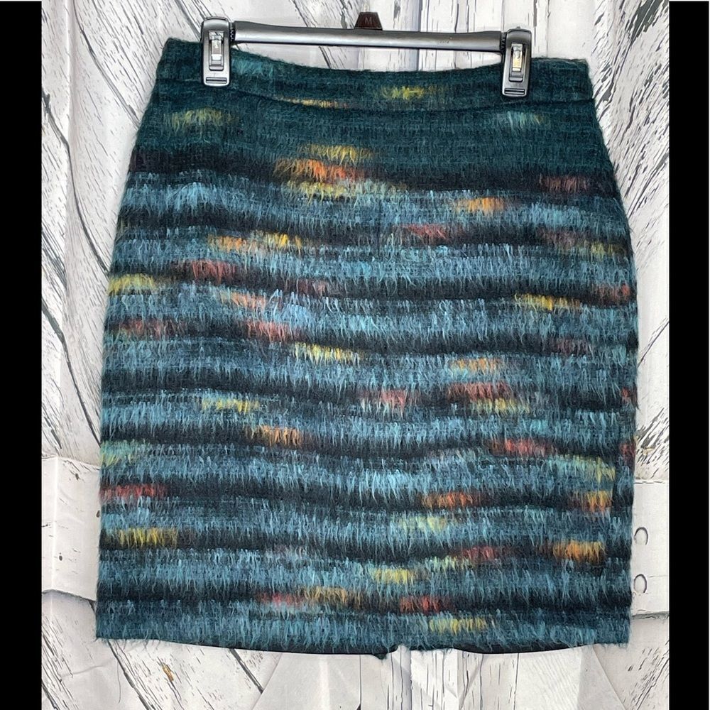 Anthropologie Maeve furry pencil skirt 12